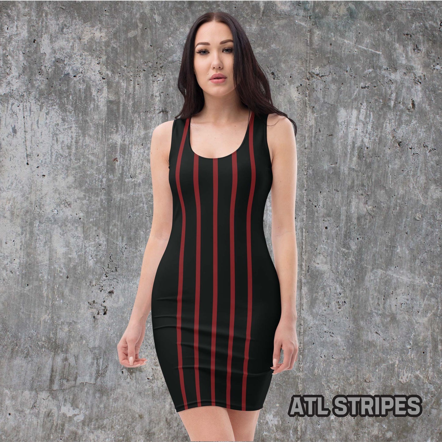 Five Stripes Fitted Dress
