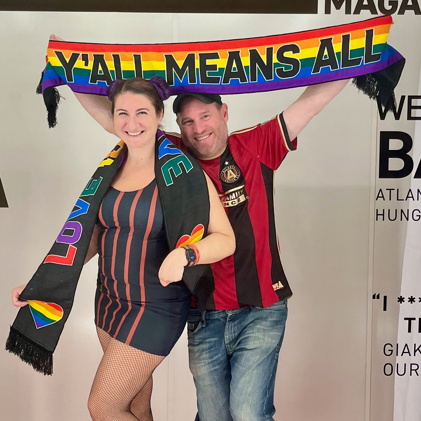 Y'All Means All / Love Is Love Rainbow Pride Scarf